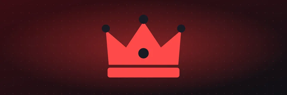 Crown with five gems for the sawspin casino VIP club tiers